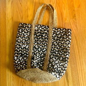 Jute beach bag